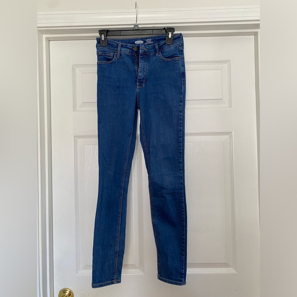 Old navy women’s blue jean super skinny,high rise